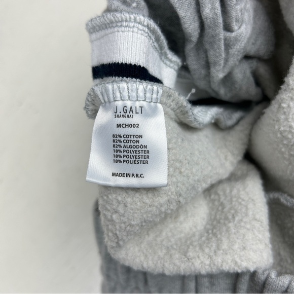 Brandy Melville John Galt Sweatpants Fleece Gray One Size Striped - Picture 5 of 8